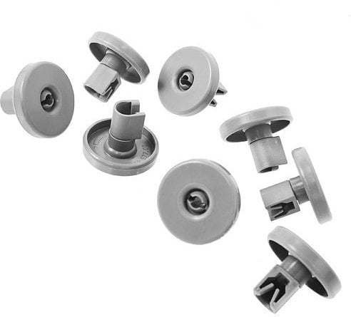 Ex-Pro® 8 x Dishwasher Lower Basket Wheels compatible with/for Zanussi AEG Electrolux Tricity Bendix Bosch 40mm