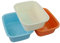 Fosly 3-pack Colored Rectangular Plastic Washing Up Bowls Basin