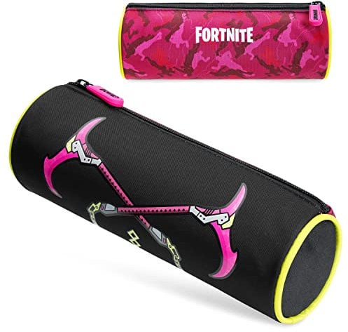 Fortnite Federmäppchen Junge, Pencil Case, Etui Schule, Mäppchen Jungen, Federtasche Junge, Coole Sachen Für Jungs, Federmappe Jungen, Stifte Aufbewahrung (Rot)