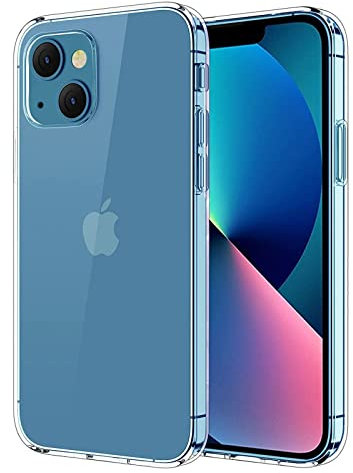 TECHGEAR iPhone 13 Clear Gel Case [AirFlex] Crystal Clear Slim & Light, Protective, Flexible Soft Gel/TPU Cover with Soft Touch Keys Designed for iPhone 13 6.1 (Super Clear)