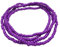 Boho Armband Halskette Fußkettchen in vielen Farben elastisch für Damen und Mädchen (Lila)