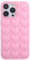 DMaos iPhone 13 Case for Women, 3D Pop Bubble Heart Kawaii Gel Cover, Cute Girly for iPhone13 6.1 inch - Pink