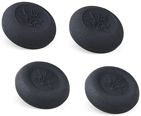 9CDeer Performance Joystick Analog Stick Thumb Grips Set of 4 Standard Compatible with PS5, PS4, Xbox Series X/S Xbox One, Switch Pro Controller Black