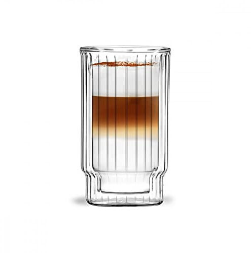 Vialli Design 2 doppelwandige Dessertbecher 300 ml Lungo | Halten Wärme und Kälte aufrecht | für Desserts, Pudding, Eiscreme, Getränke, Kaffee