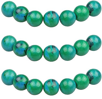 MJDCB Perlen zum Auffädeln 6mm 60 stück Synthetische Phoenix Stein Perlen mit Loch Lose Runde Steinperlen für Herstellung Schmuck Armbänder Halsketten
