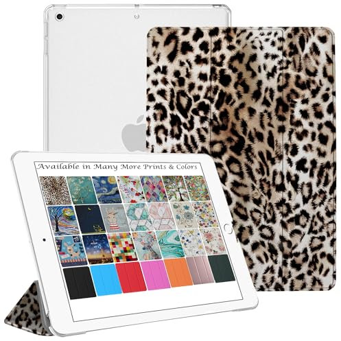 DuraSafe Cases für iPad 9,7 Zoll 5 6 Air 1 2 [iPad 5. 6. Air 1.2. ] A1893 A1954 A1822 A1823 A1567 A1566 A1474 A1475 A1476 MRJN2FD/A MR7G2FD/A MGLW2FD/A MGL12FD/A Printed PC Back Cover - Leopard