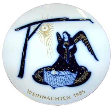 Kpm-Berlin Weihnachtsteller 1985