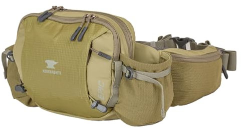 Mountainsmith Epic Lendenwirbeltasche, kleine Taille und Bauchtasche, Laufen, Wandern, Radfahren, Reisen und Outdoor-Sportaktivitäten mit Zwei Taschen für Wasserflaschen, Olivgrün, Small