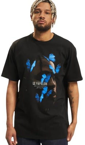 Mister Tee Le Papillon Oversize Tee, T-shirt, Uomo, Nero (Black), 3XL