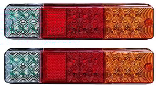 2 Stück Gabelstapler Rücklicht Anhänger Rücklicht 12V-80V Traktor Blinker Bremse Rückfahrleuchte