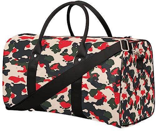 Art Camouflage Reisetasche, Weekender Taschen für Frauen Reisen, Turnbeutel, Handgepäck Taschen für Flugzeuge, Duffle Bag für Männer Reisen, Weekender Tasche, Art Camouflage