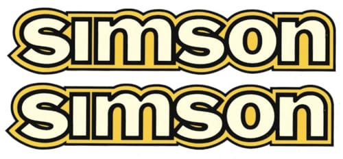 Wasserschiebebild Simson S50 Klein Gelb Wasserabziehbild, Nass Schiebebild