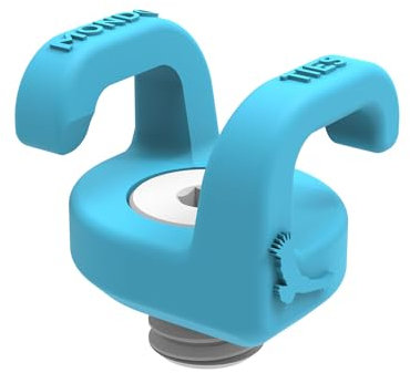 KONDOR BLUE x Armando Ferreira MondoTies XL-Kabelmanagement-Clips für Kameras, Kabelorganisation, 0,95-40,6 cm montiert, hält 3–6 Kabel und unterstützt bis zu 6,8 kg Kraft (4er-Pack), Blau