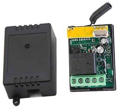 Angoily Radio Radio Light Set 433mhz 12v 4 Telecomando per Luci Led Porte Sistemi di Allarme