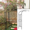 Rosenbogen Halbrund, Gartenbogen aus Metall wetterfest, Torbogen Rankhilfe für Freistehend Kletterrosen und Clematis Rosenspalier W220xH240cm W240xH240cm W250xH240cm ( Farbe : Schwarz , Größe : W120xH