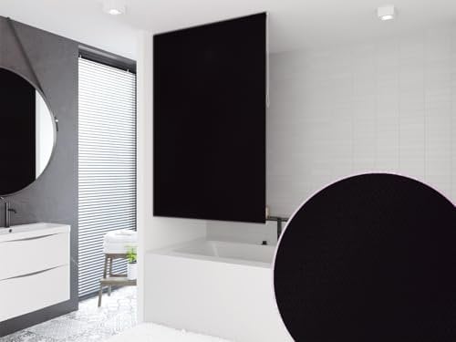 probath Basic DUSCHROLLO PEVA 60x240 cm Uni SCHWARZ! Shower Rollo Curtain!