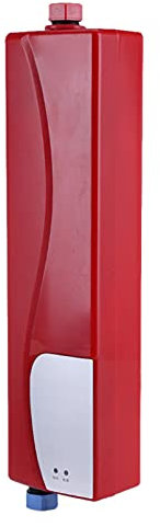 Mini Cuiseur Vapeur E, Chauffe-Eau Chaude, Partie Chauffante à Turbine avec Lumière LED, Chauffe-Eau électrique de Taille Compacte, Eau Chaude Instantanée pour Cuisine (Trésor de