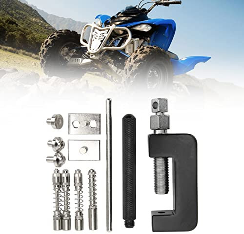 Ejoyous Outil de Rivetage de Chaîne de Moto, 12 Pièces Ensemble D'outils de Séparation de Chaîne de Rivet de Chaîne de Moto Outil de Rivetage de Chaîne de Distribution de Moto Outil de