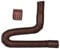 2 m extra flexibles Rohr für POLARDAYS 7,6 cm Fallrohr-Verlängerungsrohr, Innendurchmesser 6,6 cm und Außendurchmesser 7,6 cm, Ablauf-Fallrohrverlängerung, Dachrinnenanschluss, Regenwasserablauf