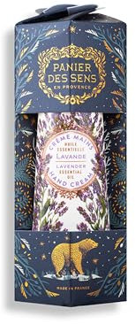 Panier des Sens - Kleine Handcreme - Lavendel Feuchtigkeitsspendende Handcreme Weihnachtskollektion - Mit Sheabutter & Olivenöl - 97% natürliche Inhaltsstoffe - Weihnachtsedition - 30 ml