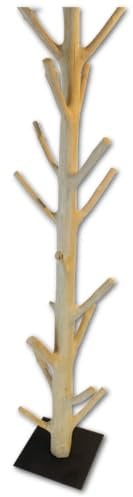 Kinaree Garderobenständer Baumstamm MANGOSTEEN | Naturbelassen Garderobenständer aus Massivholz | Handarbeit & Unikat | Stabiler Holz Garderobenständer aus einem kompletten Baum (KLEIN Natur)