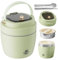 Caossuixin Thermobehälter für Essen - 1200ml, 304 Edelstahl Warmhaltebehälter Essen mit Faltbares Besteck, Thermoschüssel mit Deckel, Thermobox für Essen, Thermos