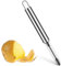 Potato Peeler Stainless Steel Vegetable Peeler Silver Julienne Peeler 7.5 Inches Straight Peeler Slicer for Kitchen Food Cutter