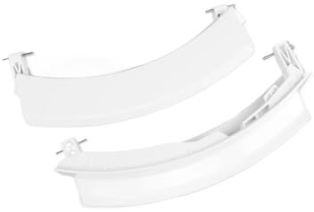 GFRWKCEX Maniglia for Porta Lavatrice a Cilindro 9000331939 9000389973 9000534076, Compatibile for Siemens, Compatibile for Bosch, Sostituzione Maniglia Lavatrice(Style White)