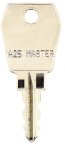 Ersatzschlüssel für Euro-Locks Master Schlüssel 25A – Nachschlüssel für Möbel-, Spindschlösser, Schränke und andere Schlösser Hauptschlüssel Nummer 25A der W Serie