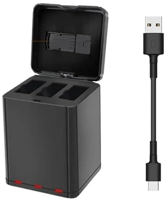 1100 mAh Drone Tello Akku + 3 Slots Akku Ladegerät mit Lade Lagerung HUB, kompatibel for DJI Tello Flug Akku Zubehör(2battery1charger)