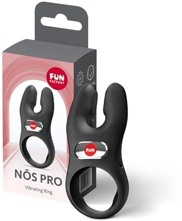 Fun Factory Nōs Pro | vibrierender Penisring für Paare | IPX7 | USB-C | 2 Motoren & 7 Vibrationsprogramme | Klitorisstimulation | Sexspielzeug | Hautfreundliches Silikon | Wasserdicht | Cockring