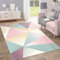 Paco Home Teppich Kurzflor Modern Trendig Pastell Geometrisches Design Inspiration Multi, Grösse:200x280 cm