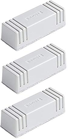Dahle Whiteboard Löscher 95099 (Magnetischer Wischer für Trockenreinigung auf Vielen Oberflächen, inkl. Filzstreifen) (Grau, 3 - Pack)