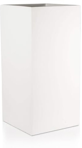 IDEALIST Large Plant Pots 80cm Tall Plant Pot, White Reinforced Stone, 132L