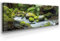 Wunderschönes Leinwandbild Wald Panorama 150x50cm – Ein einzigartiges Foto - Waldbach – als Wandbild. Eine schöne Wanddeko für Wohnzimmer & Schlafzimmer. Aufgespannt auf Holzrahmen
