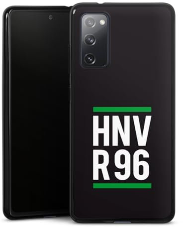 DeinDesign Silikon Hülle kompatibel mit Samsung Galaxy S20 FE Case schwarz Handyhülle Hannover 96 Fanartikel Bundesliga