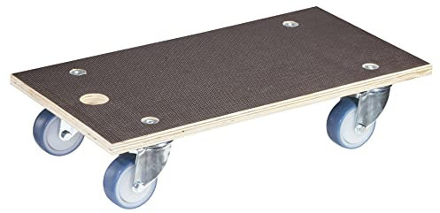 WAGNER Transporthilfe MM 1085 I 57,5 x 30 x 12 cm - Tragkraft 400 kg - für schwer beladene Kisten, Geräte & Möbel I Trageloch I rutschfeste Oberfläche I FSC®-Zertifiziert - 20108501