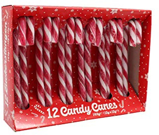 Zuckerstangen Candy Canes 12 Stk. je 12g im Display 144g
