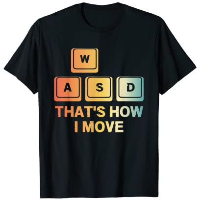 Gamer WASD - Gaming Konsole PC Zocken Videospiel T-Shirt