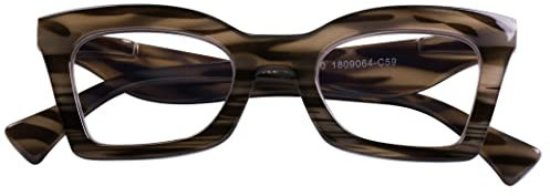 DOOVIC Occhiali da Lettura con Filtro a Luce Blu 1.75 Donna Quadrati Nero Occhiali da Vista/Computer con Montatura Grande