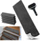 cocofy Treppenstufen Matten modern 75x20 cm groß weich flauschig Velours 5er Set grau | Stufenmatten Innen Treppenteppich selbstklebend Stufenmatten innen Stufenteppich selbstklebend Hochflor