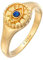 Elli Ring Damen Siegel Evil Eye mit synthetischem Opal in 925 Sterling Silber vergoldet