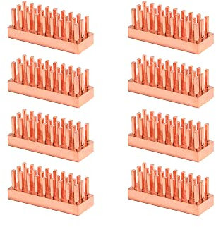 8pcs 22 * 8 * 7 Mm Self-Calco Di Rame Per La Scheda Video GPU VGA CADURA CADURA DI MEMARIO DI MEMARIO DDR CHIPS COLLE COLLE COLLE