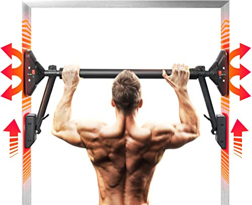 Klimmzugstange/Klimmzugstange Oberkörper Workout-Stange | Super belastbar, Dual Security Locking Fitness Krafttraining Ausrüstung