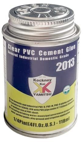 Clear PVC Cement Glue 118ml Solvent Adhesive Pond Liner Waterproof Bonding Agent
