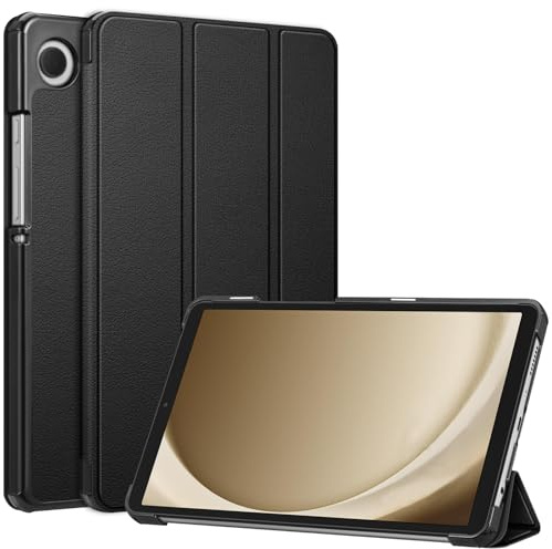 Fintie Hülle für Samsung Galaxy Tab A9 8.7 Zoll Tablet - Ultra Schlank Kunstleder Schutzhülle, Schwarz