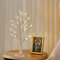 Probuk Arbre Lumineux LED,24LED Blanc Chaud Lampe Arbre Lumineux Branches Réglables,USB/Batterie Alimentation Arbre Lumineux Artificiel Brindille Blanche pour Décoration de Noël Fête Mariage-60cm