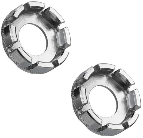 WHTCHSU 2 Pack Spoke Wrench, Hard Steel 8 Way Bike Rim Truing Tool for Adjust Bicycle Wheel Tension