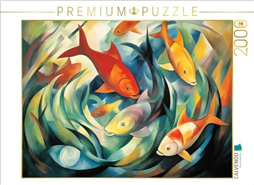 CALVENDO Puzzle Bunte Fische | 2000 Teile Lege-Größe 90 x 67 cm Foto-Puzzle für glückliche Stunden