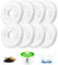 Toaren Filtre Fontaine Eau Chat Chien,Pack de 8 Filtres Fontaine à Eau Remplacement,Cat Filtres de Rechange avec la Résine et Charbon Actif,Filtre de Chien/Chat pour 3L Distributeur d'eau Animaux
